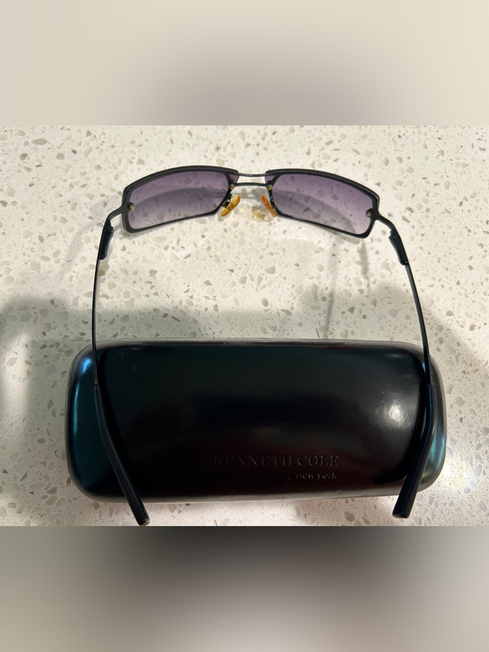 Kenneth Cole New York vintage unisex Purple Lens Sunglasses - Picture 2 of 5
